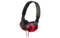 Sony MDR-ZX310R, aufliegender Kopfhörer rot, geschlossen, faltbar