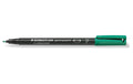 STAEDTLER 318 Folienstift Lumocolor F grün permanent,S-Spitze, ca. 0.6 mm