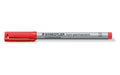 STAEDTLER 312 Folienstift Lumocolor F 10er non-permanent, B-Spitze, ca. 1.0-2.5 mm rot