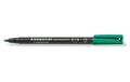 STAEDTLER 314 Folienstift Lumocolor B grün permanent,B-Spitze, ca. 1.0-2.5 mm
