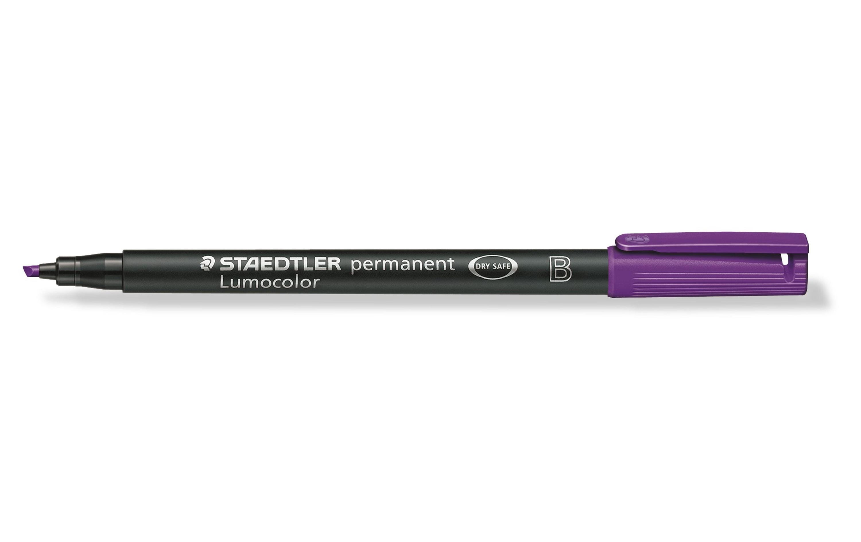 STAEDTLER 314 Folienstift Lumoc B violett permanent,B-Spitze, ca. 1.0-2.5 mm