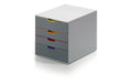 Durable Schubladenbox Varicolor 4 4 farbige Schubladen, 292x280x356mm