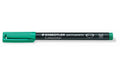 STAEDTLER 317 Folienstift Lumocolor M grün permanent,M-Spitze, ca. 1.0 mm,grün, 10 STk