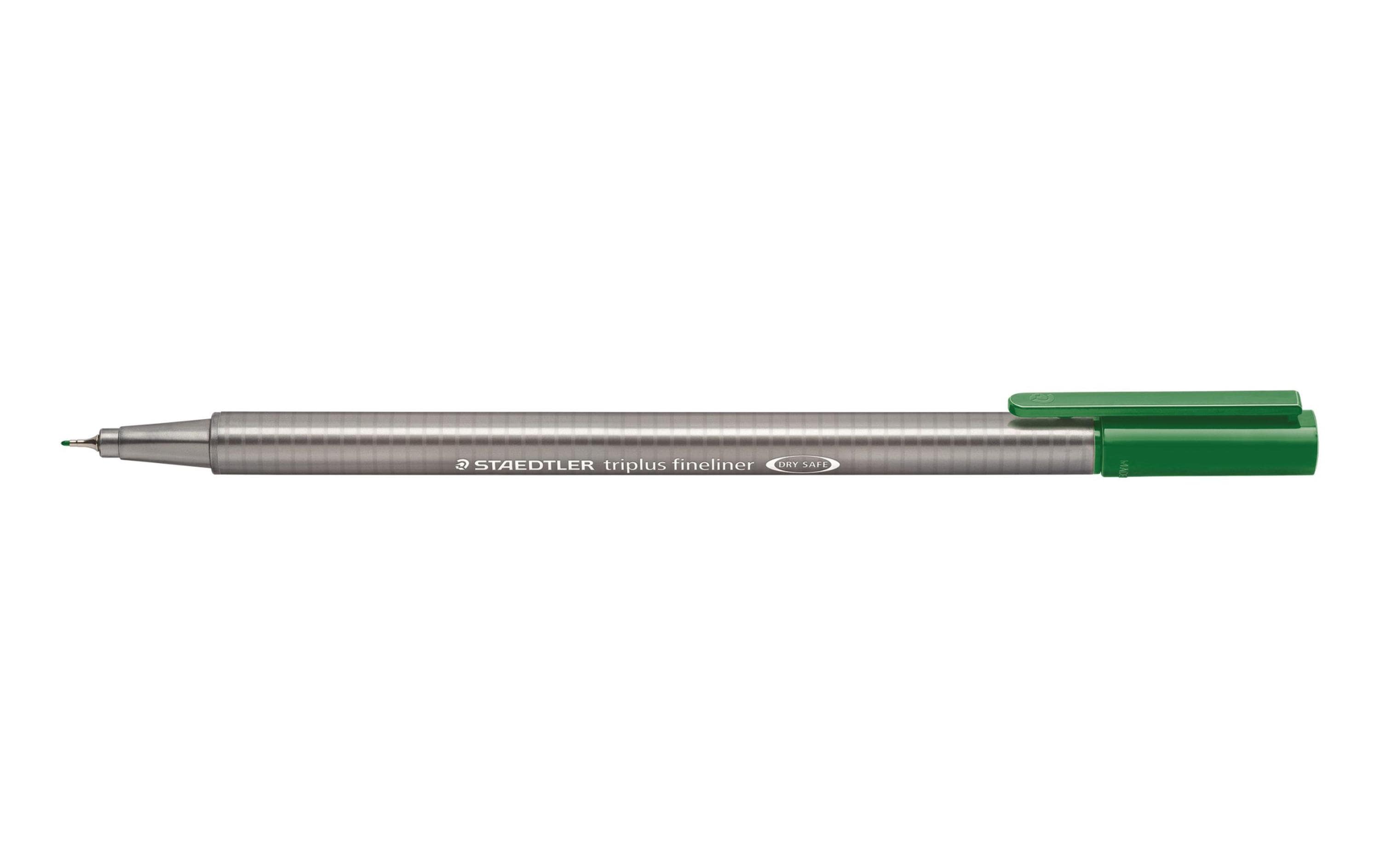 STAEDTLER 334 Fineliner triplus saftgrün superfeine,metallgefasste Spitze,ca.0,3mm