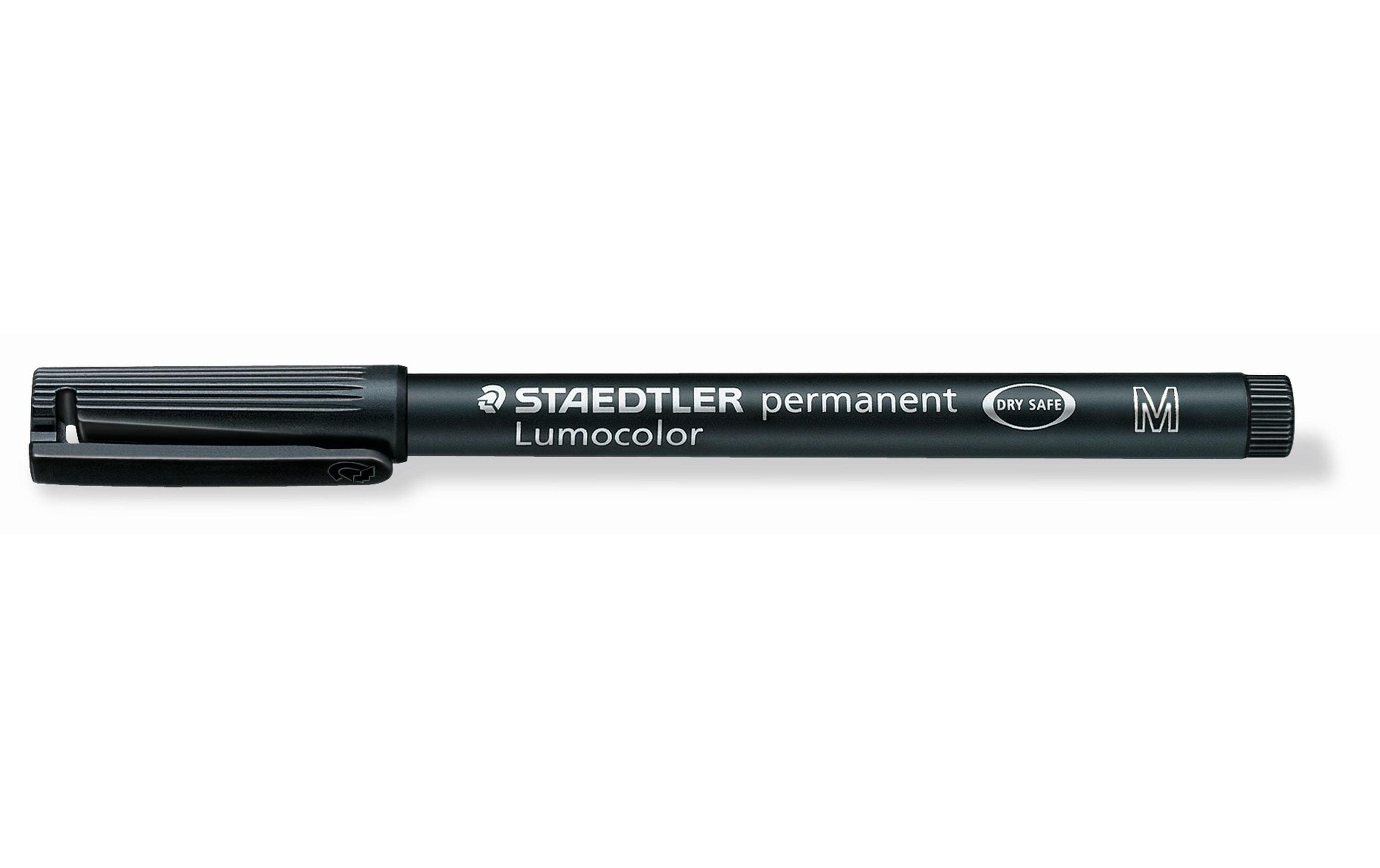 STAEDTLER 317 Folienstift Lumocolor M black permanent,M-Spitze, ca. 1.0 mm, 10 Stk.