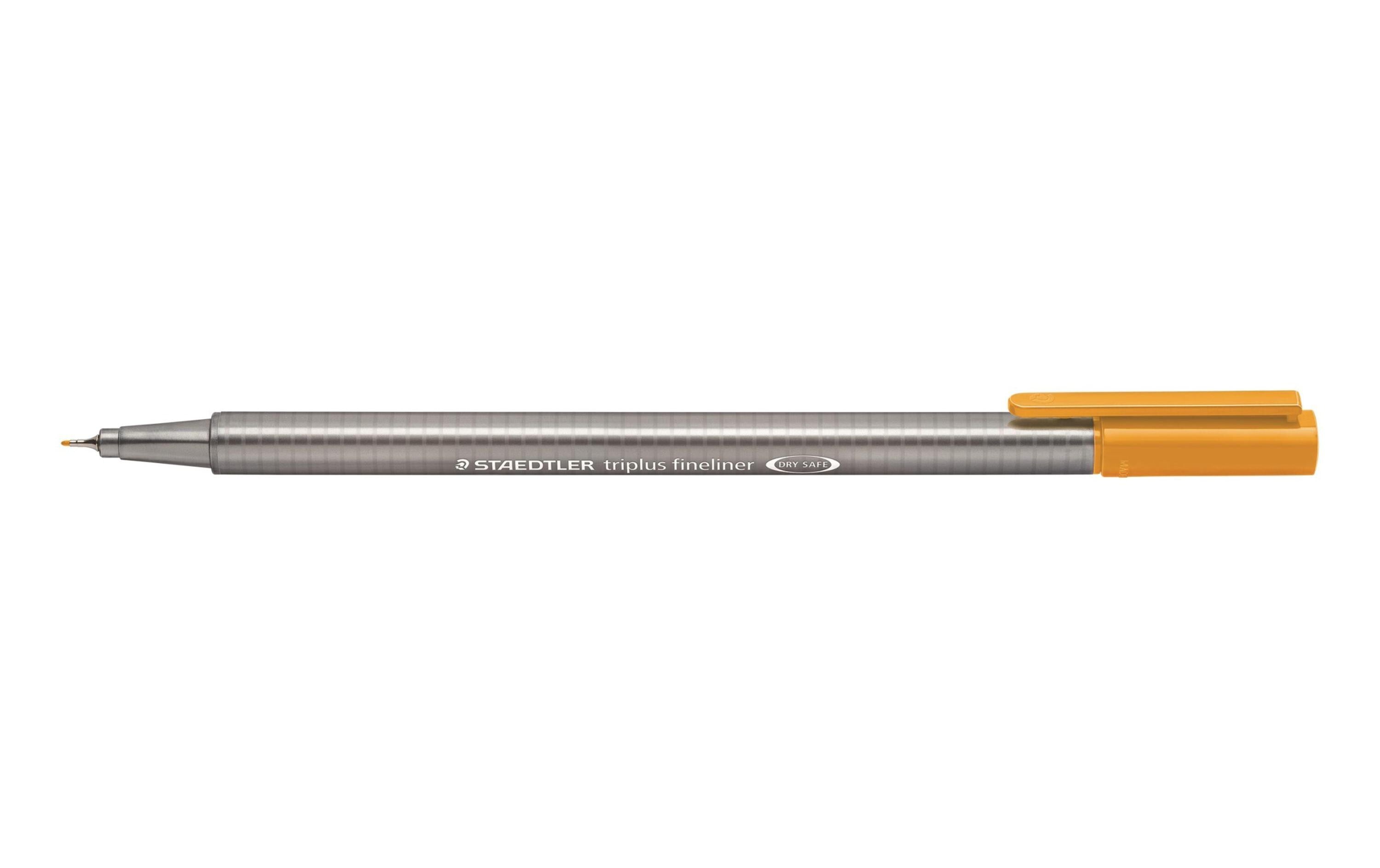 STAEDTLER 334 Fineliner triplus goldocker superfeine,metallgefasste Spitze,ca.0,3mm