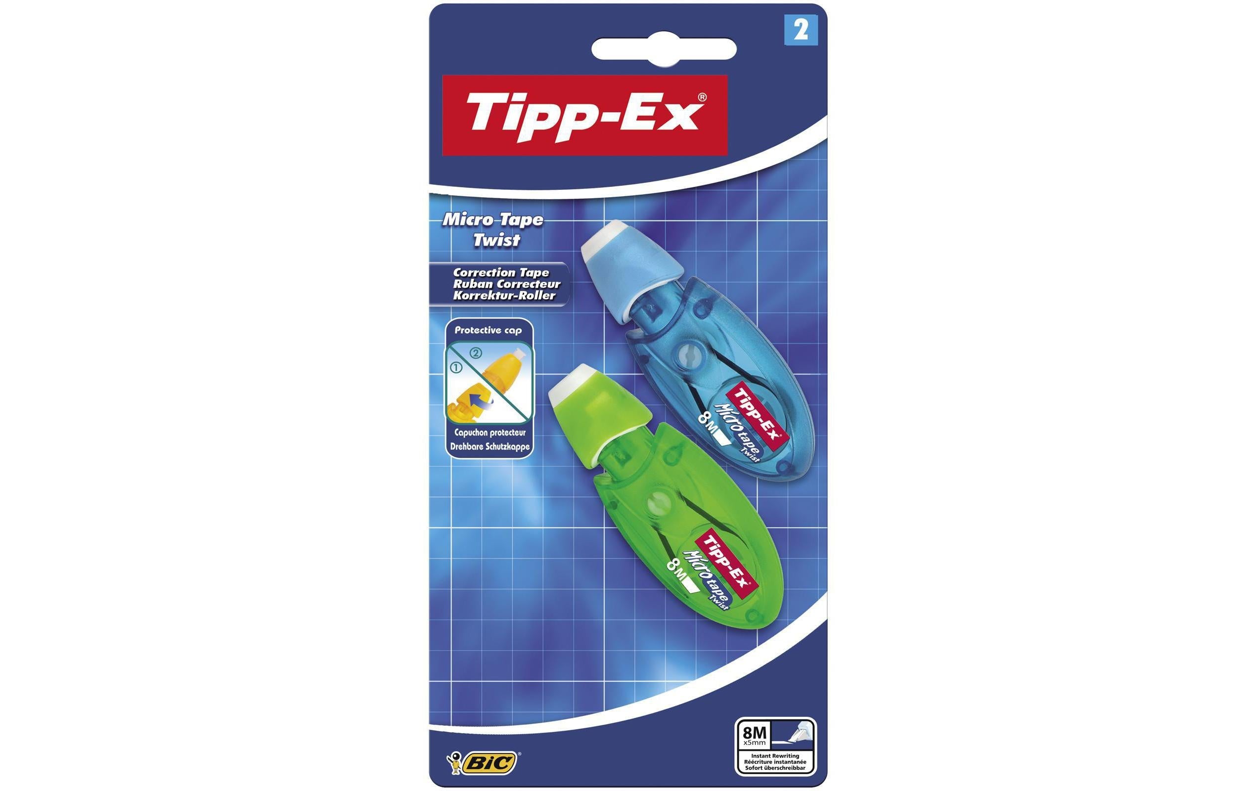 Tipp-Ex Micro Tape Twist Korrekturroller 8m x 5mm, 2 Stk