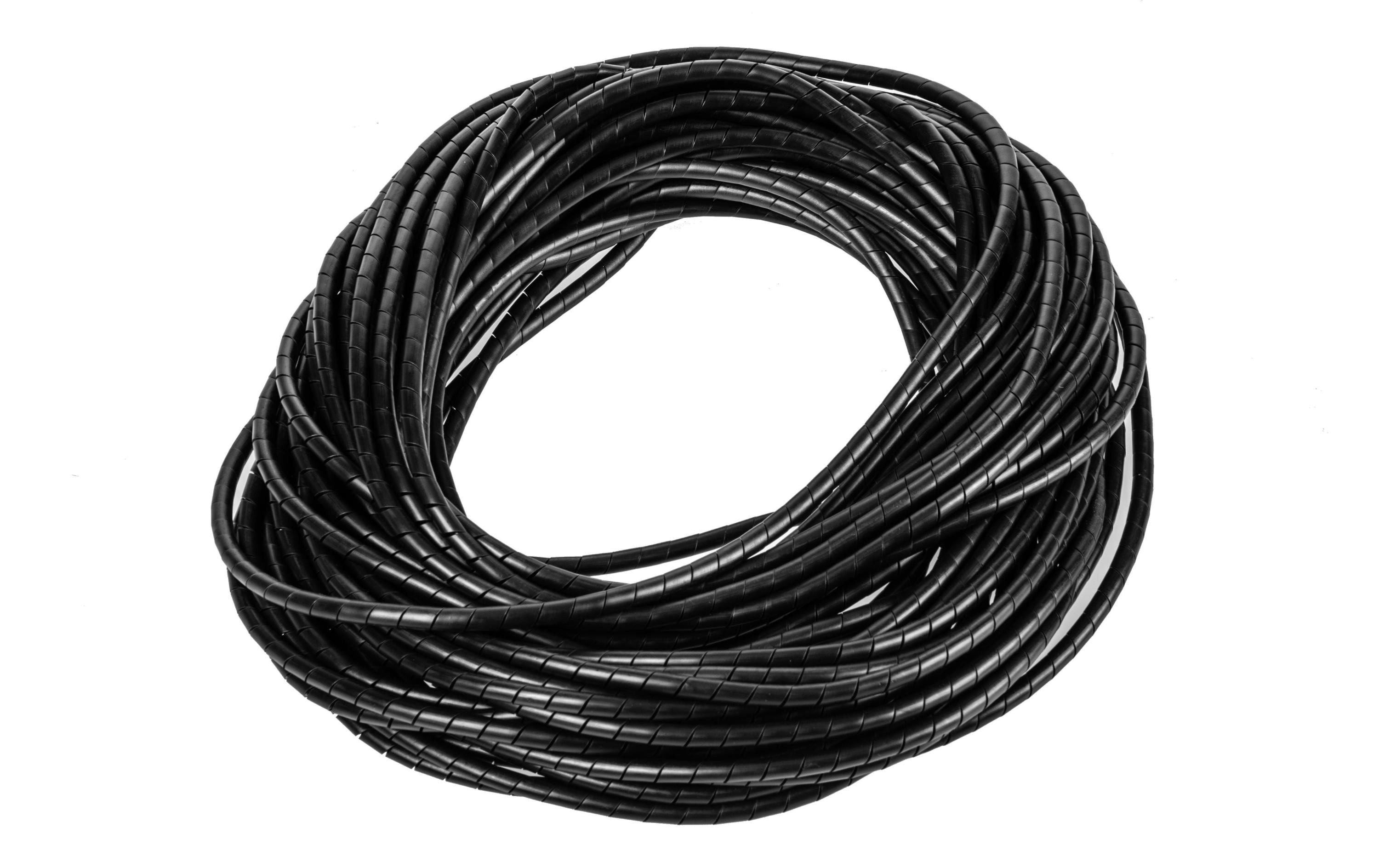 Plica Spiralschlauch NW6, 25m schwarz, 5-20mm Durchmesser