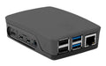 Gehäuse zu Raspberry Pi 4 Model B, (Pi 4B) Farbe: grau/schwarz
