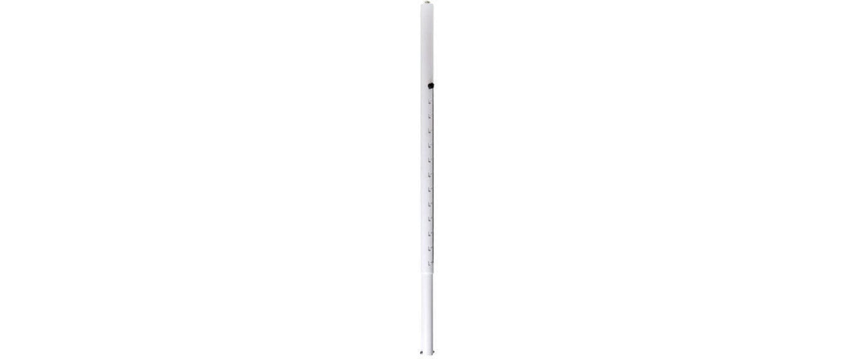 Euromet ARAKNO Verlängerungsrohr 110-170cm weiss, 14-fach verstellbar (Teleskop)