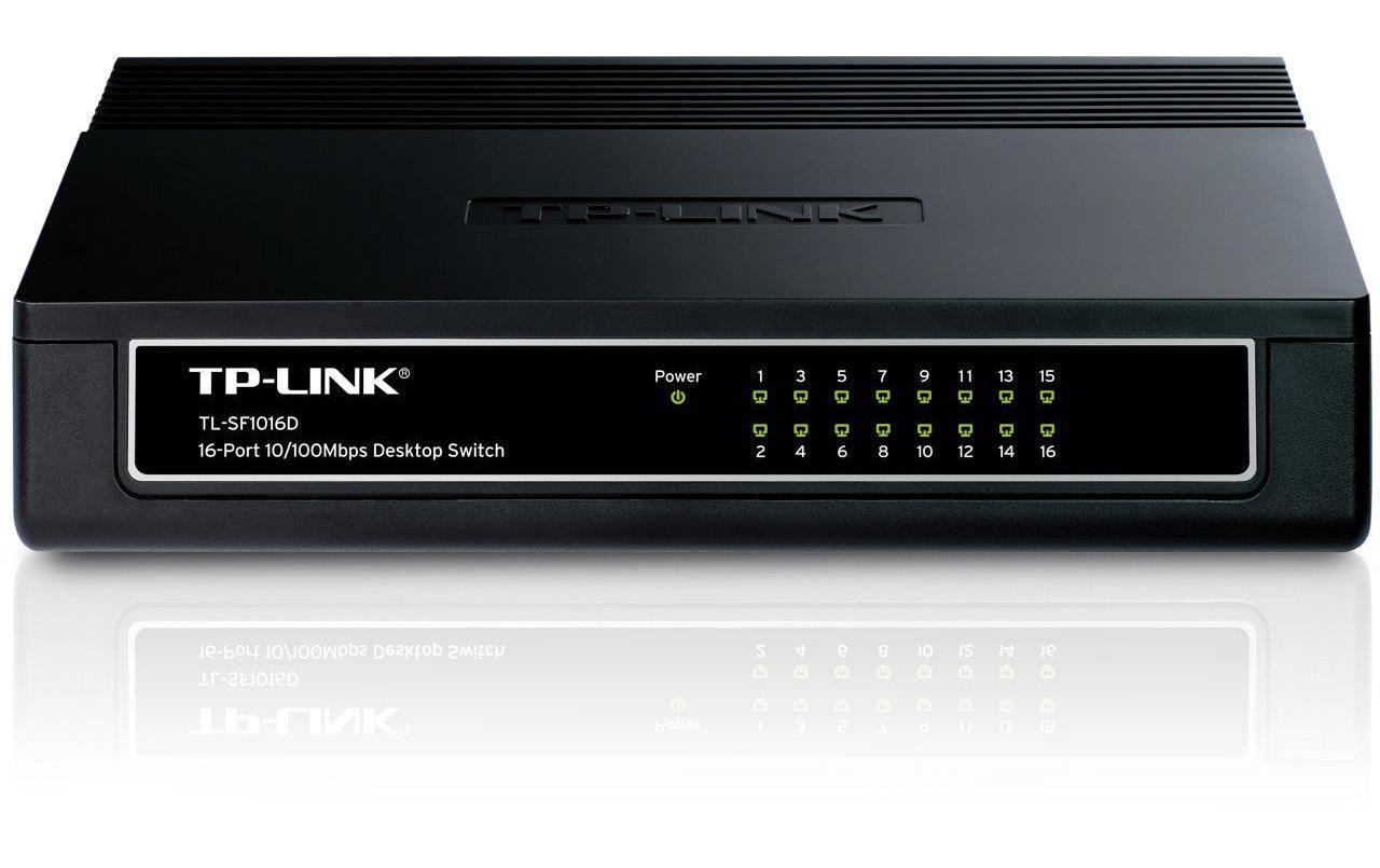TP-Link TL-SF1016D: 16 Port Switch Kunststoffgehäuse