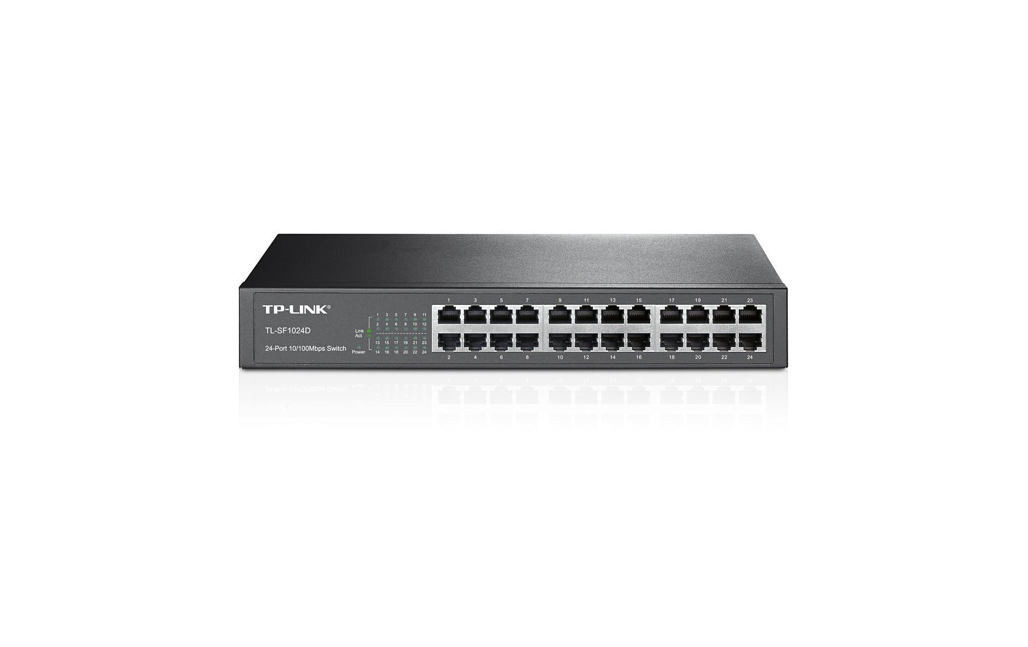TP-Link TL-SF1024D: 24 Port Switch Stahlgehäuse