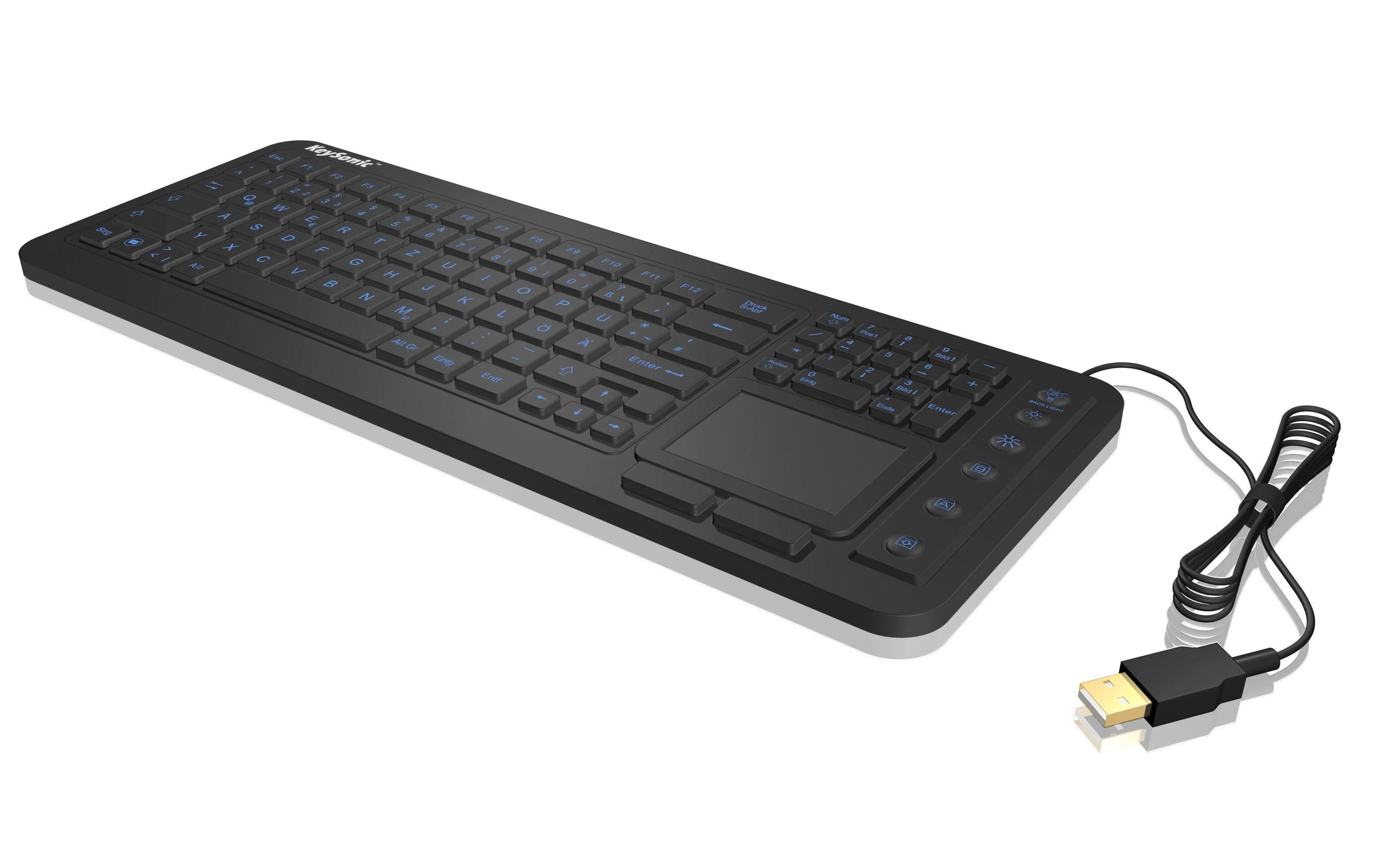 KeySonic Silikon-Tastatur m.