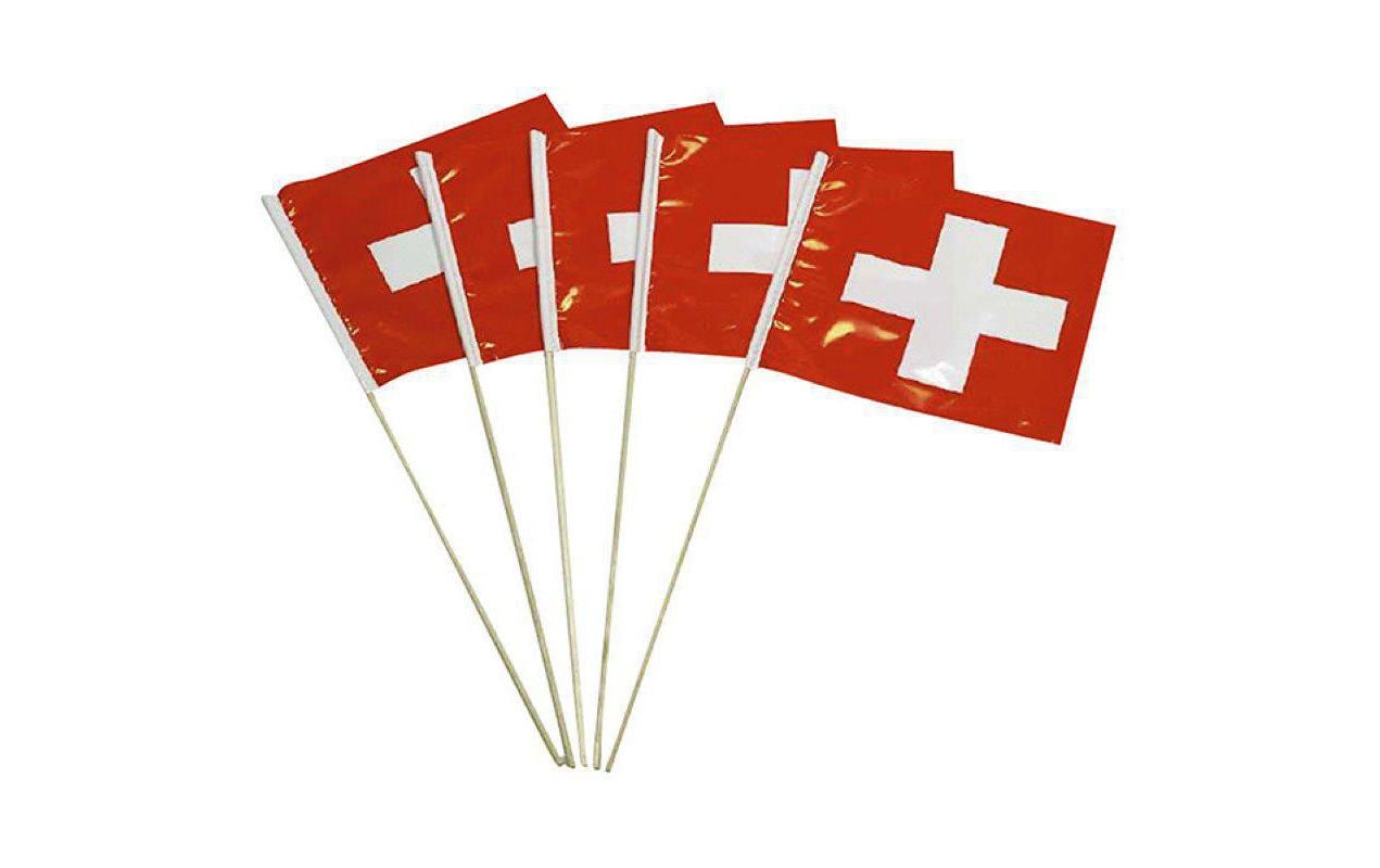CH Plastik-Fahnen 5er Pack