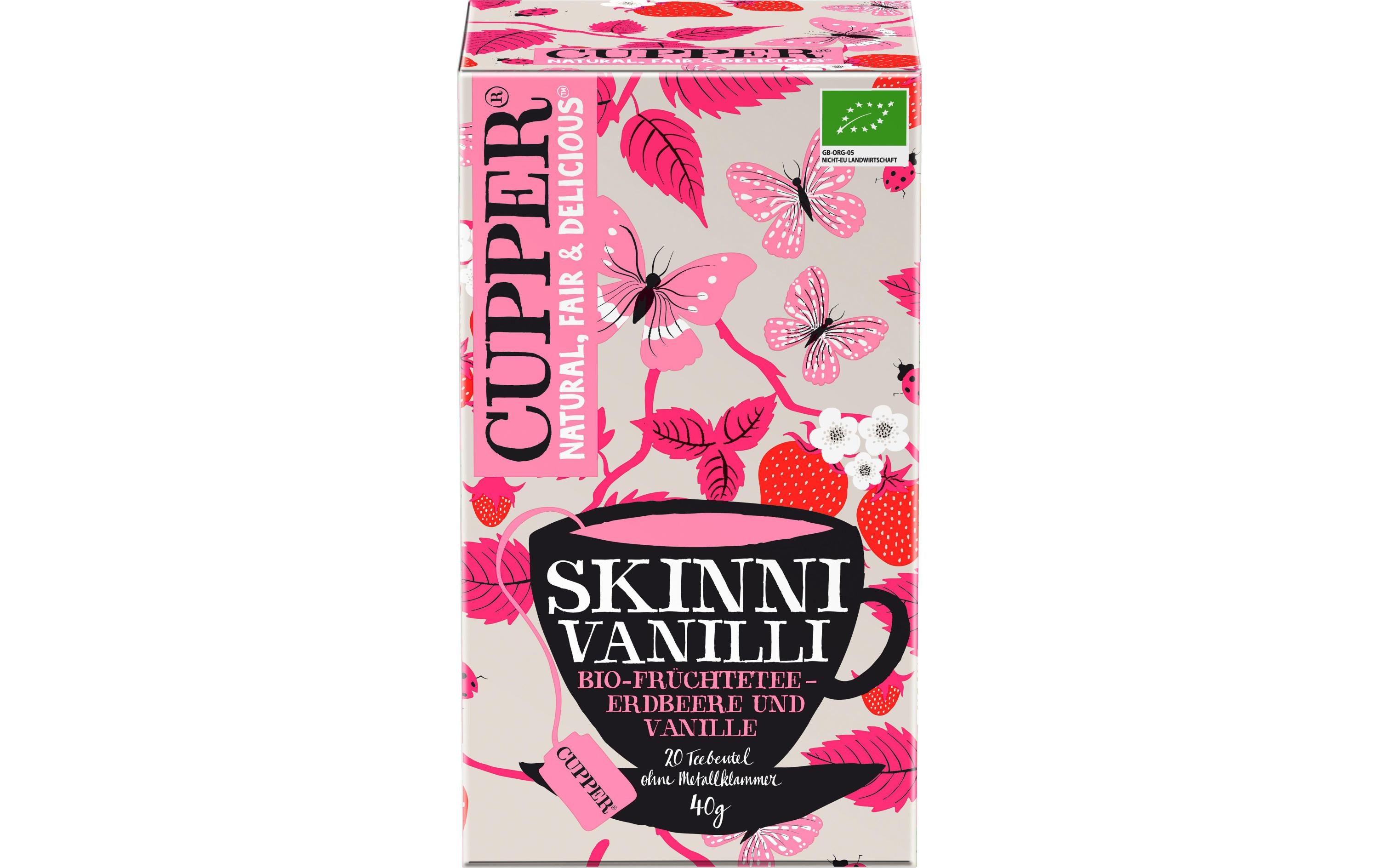 Skinni Vanilli Früchtetee Pack 20 x 2 g