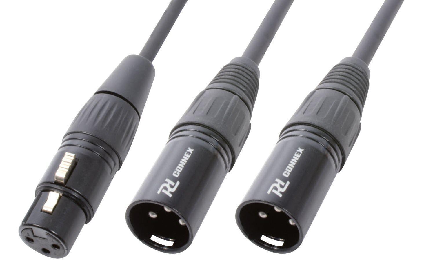 PD Connex CX140 2x XLRmale - XLRf, Splitt-Kabel, 0.5m