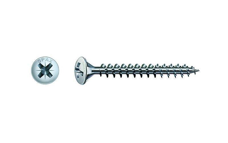 SPAX Spanplattenschrauben LK, PZ2 3,5x16 mm Vollgewinde, vernickeltt, 1000 Stk.