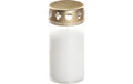 balthasar Grabkerze weiss mit Deckel B: 60 x H: 120 mm