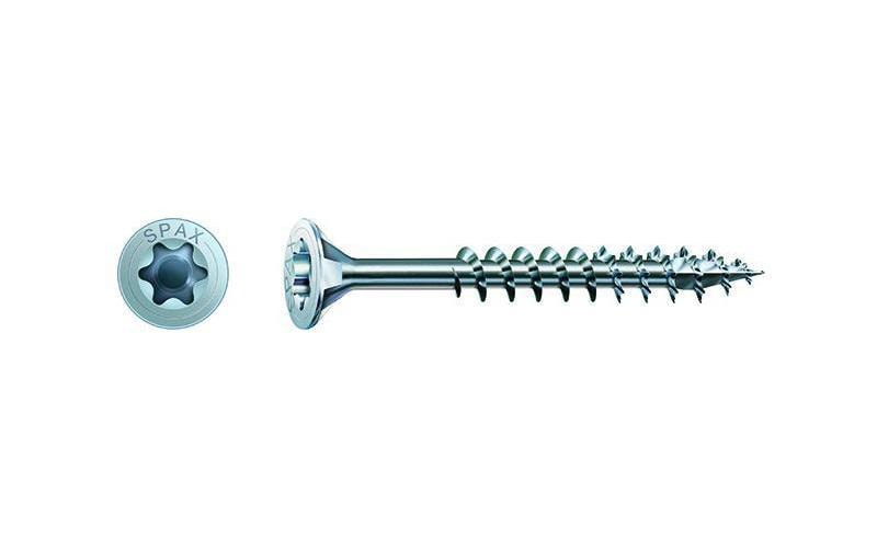 SPAX Spanplattenschrauben SK T20 5,0x60 mm Teilgewinde, verzinkt, 500 Stk.