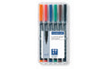STAEDTLER  313 Folienstift Lumocolor S 6St permanent, S-Spitze, ca. 0.4 mm