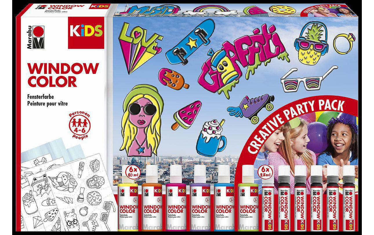 Marabu Window Color Party Pack für 4-6 Personen gleichzeitig