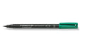 STAEDTLER 313 Folienstift Lumocolor S grün permanent, S-Spitze, ca. 0.4 mm, 10 STk.
