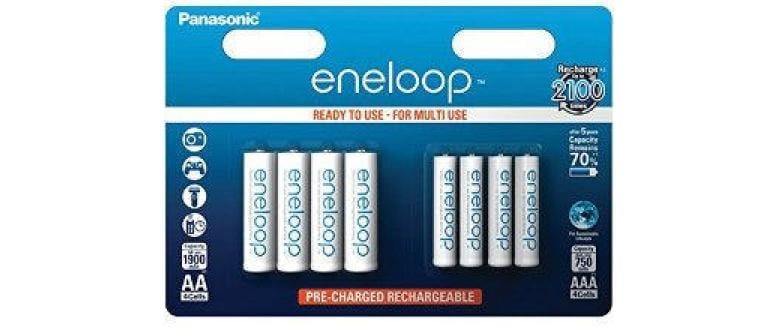 Panasonic eneloop BK-KJMCDE44E, Kombipack 4x AA und AAA Akkus , 1.2V, vorgeladen