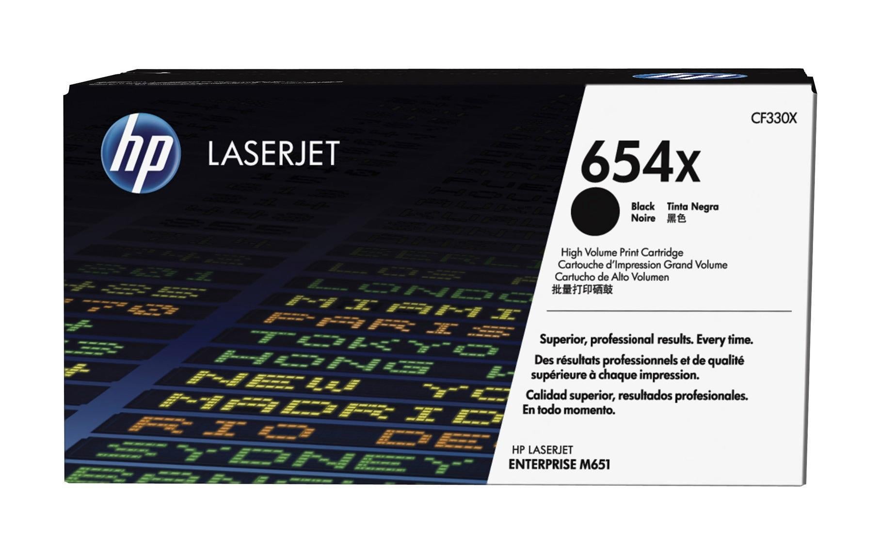 HP Toner 654X - Black (CF330X) Seitenkapazität ~ 20'500 Seiten