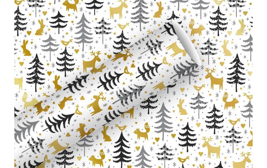 B+C Geschenkpapier Forest Friends 1.5m x 70 cm, 83 g/m2