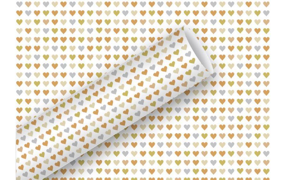 B+C Geschenkpapier 1.5 m x 70 cm Heart to Heart