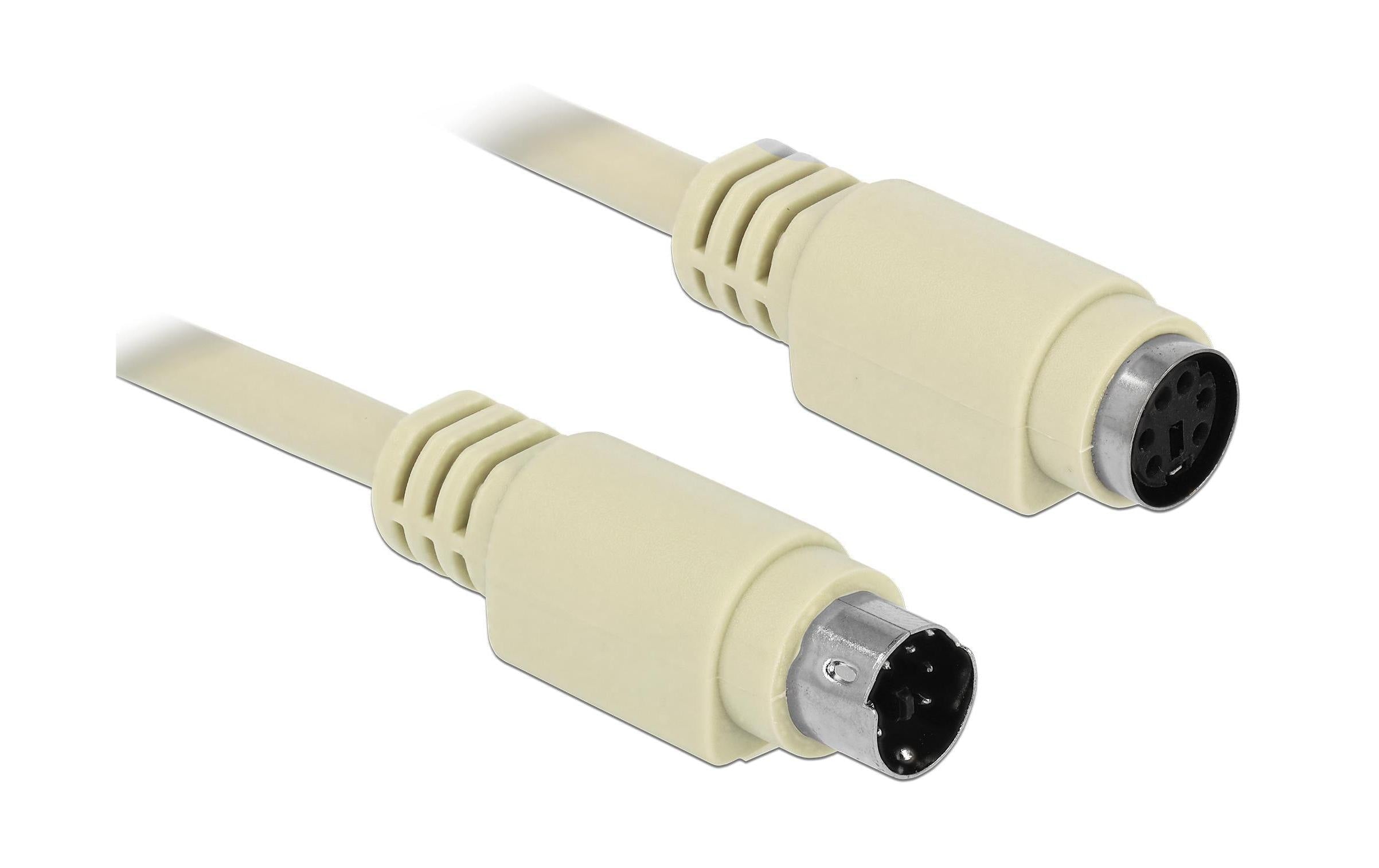 PS/2 Verlängerungskabel: 1.8m beige PS/2-Stecker, PS/2-Buchse