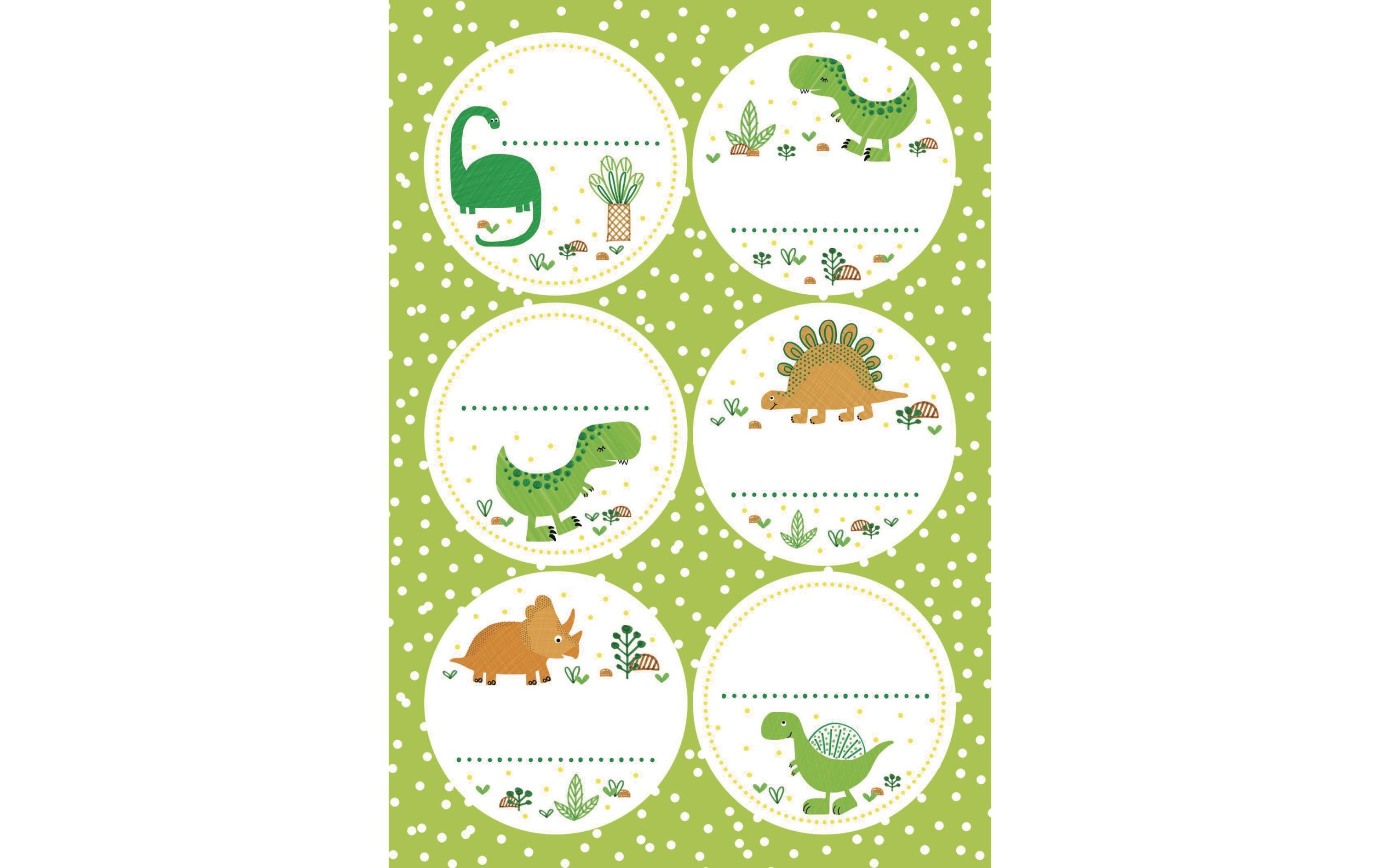 B+C Sticker 11,5 x 17 cm Funny Dinos