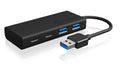 ICY BOX IB-HUB1426-U3, je 2x Type-A/C Anschluss zum PC USB Type-A