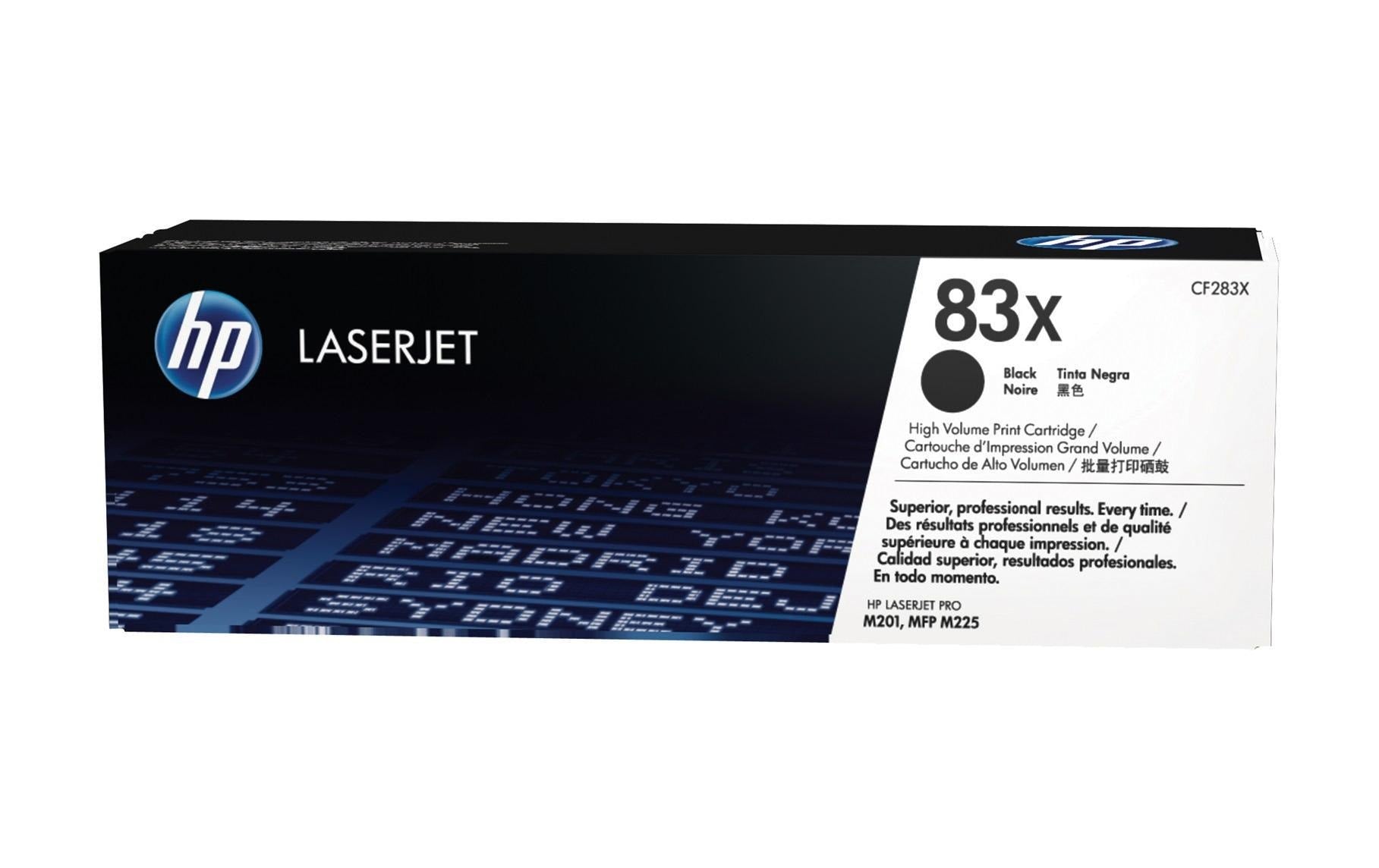 HP Toner 83x - Black (CF283X) Seitenkapazität ~ 2'200 Seiten