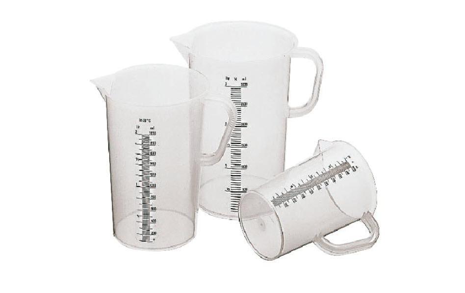 Paderno Messbecher transparent 1.0l D: 12.5cm, H: 12.5cm, Material: PP