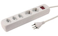 Steckdosenleiste 3xT13, 2x SchuKo 1.5m Kabel, mit Kinderschutz