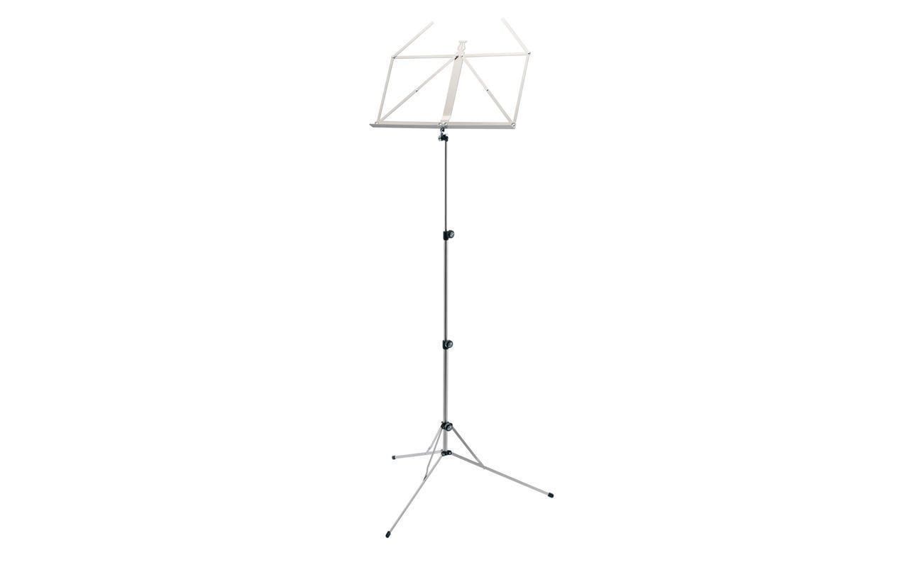 K&M 101 Notenpult nickelfarbig, faltbar