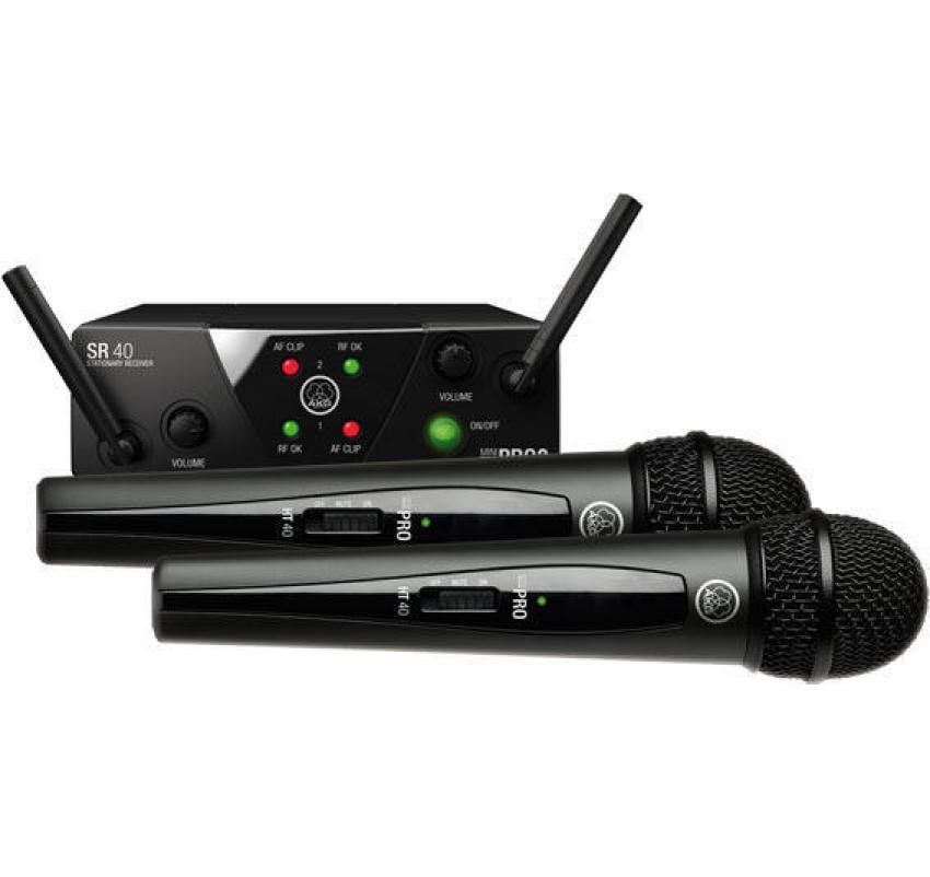 AKG WMS40 Mini Dual Vocal Set Handsender Funkmikrofon Set