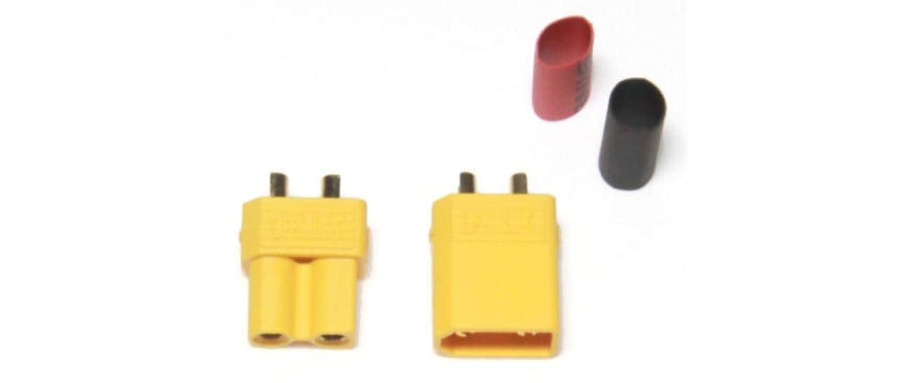EP XT30 Stecker/Buchse (5 Paar) inkl. Schrumpfschlauch