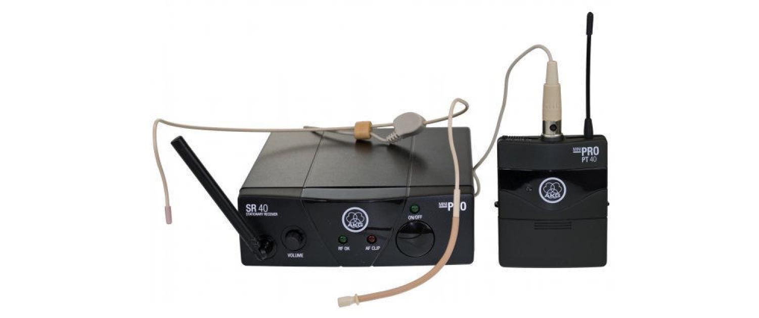 AKG WMS40 Mini Sport Set ISM 1 Headset Funksystem, 863.100 MHz