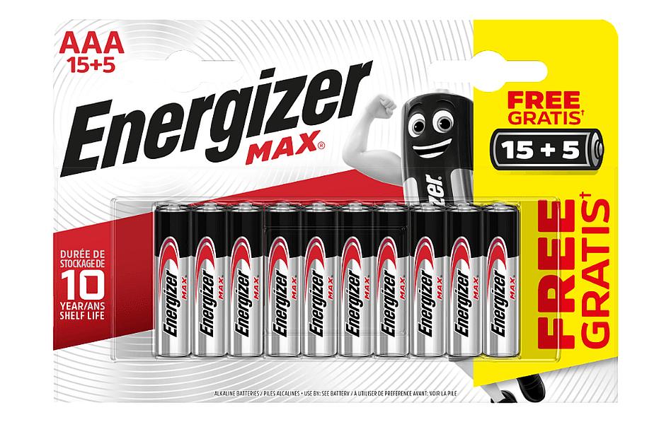 ENERGIZER Max Promo AAA 20 STK 15 plus 5 Stk.