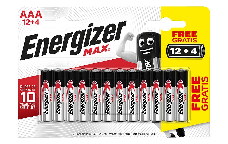ENERGIZER Max Promo AAA 16 STK 12 plus 4 Stk.