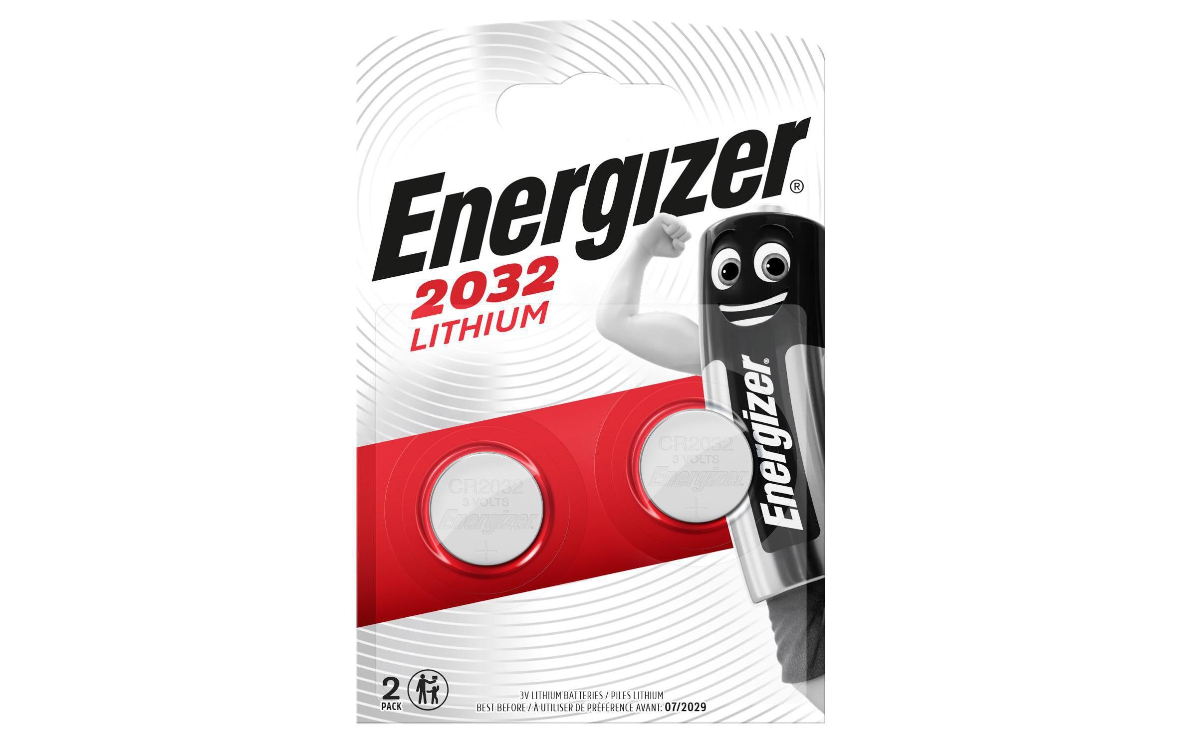 ENERGIZER Knopfzelle CR 2032 2 Stück