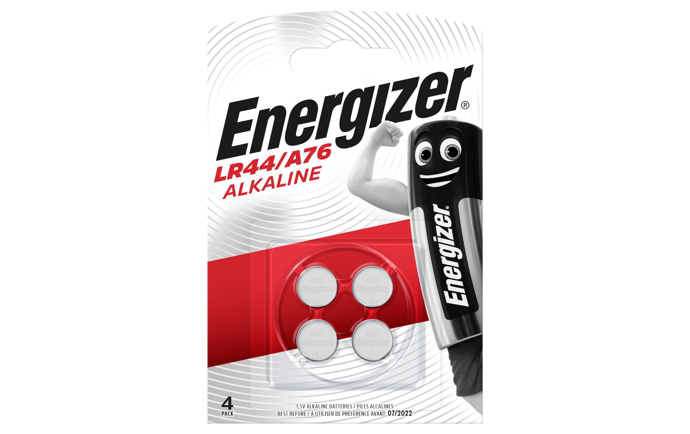ENERGIZER Knopfzelle A76 4 Stück Alkaline