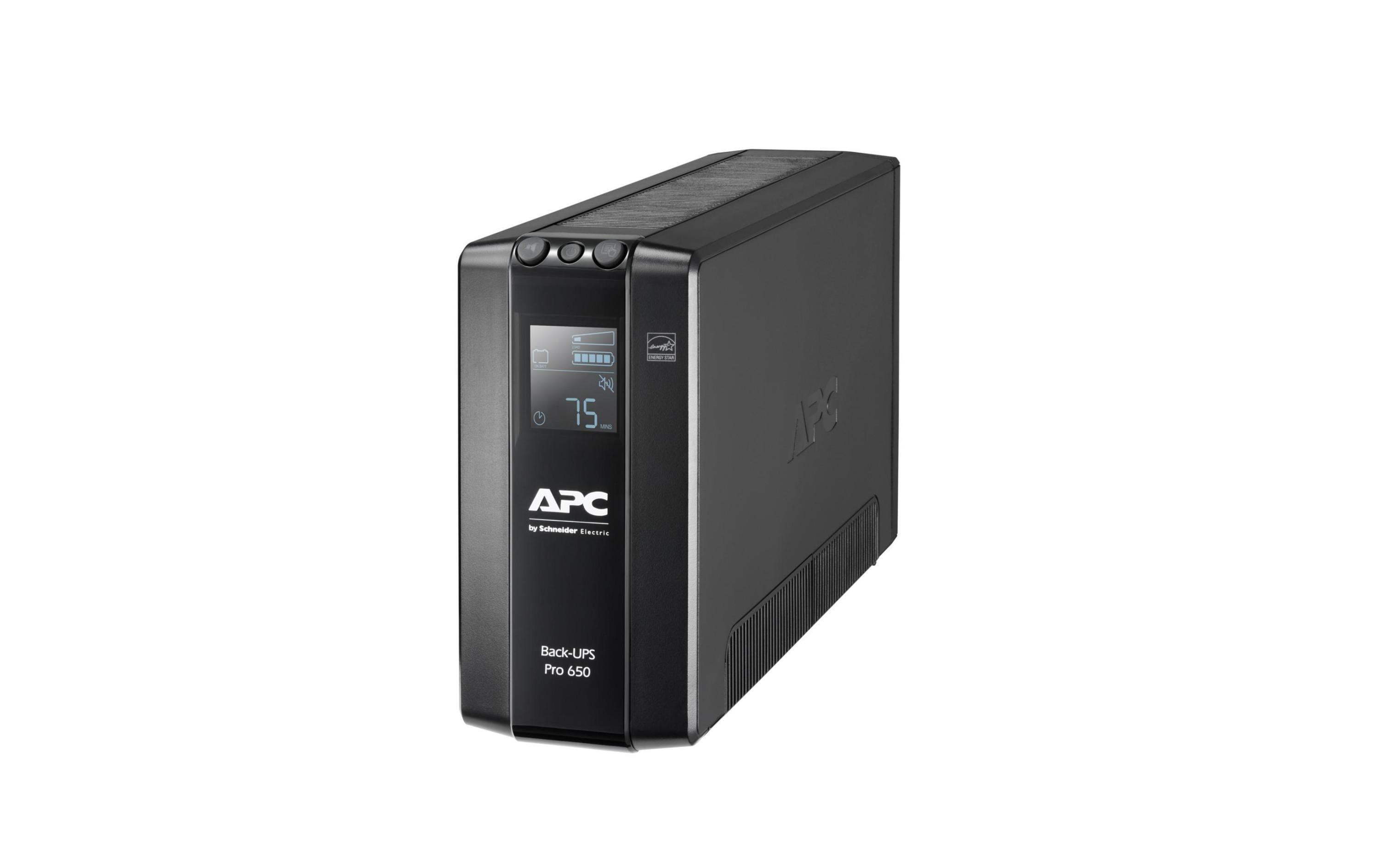 APC USV BR650MI, 650VA / 390W Line Interaktiv, Tower, LCD Display