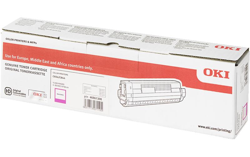 OKI Toner 46861306 magenta 10.000 Seiten, zu C-C824/834/844