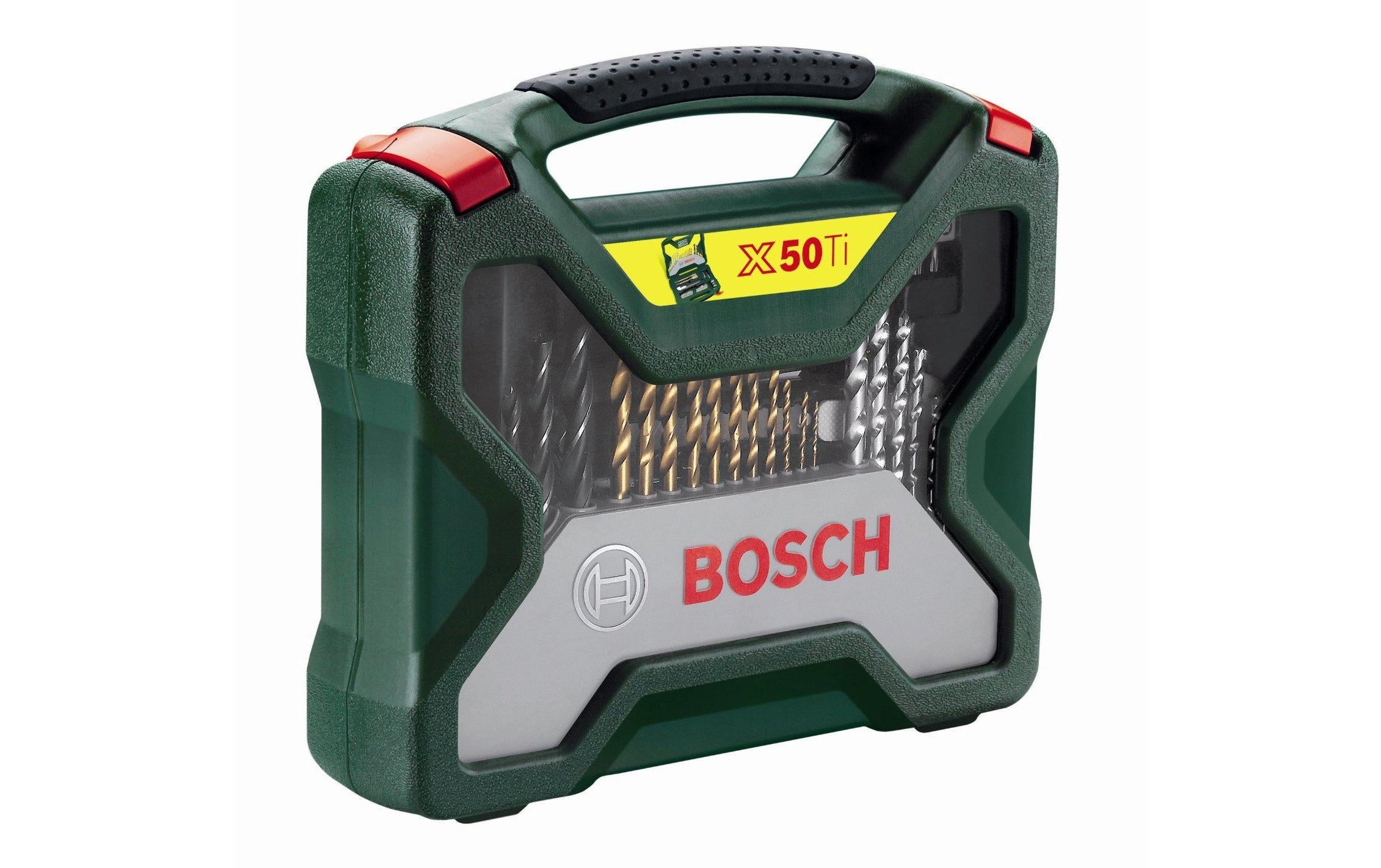 BOSCH X-Line Titanium-Set 50-teilig 50-teiliges Set für Holz, Stein, Metall
