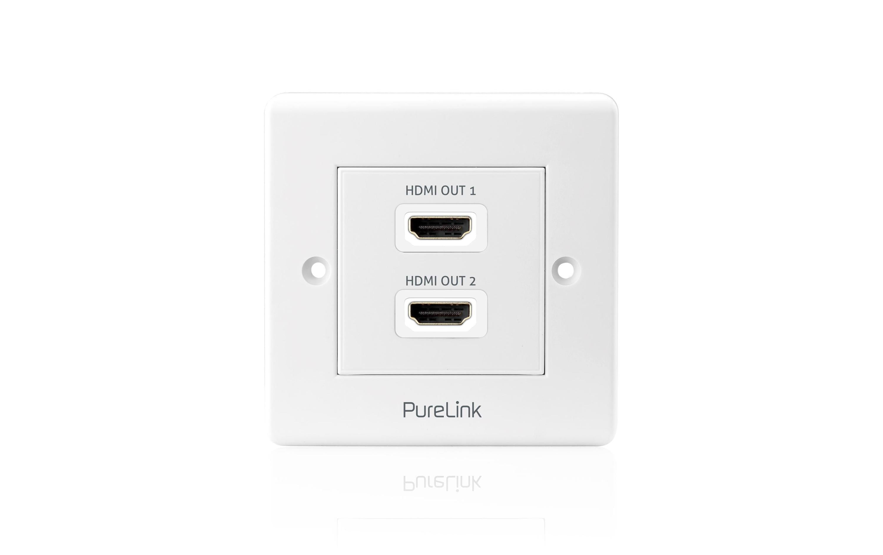 PureLink PI105 Wanddose HDMI, 2-Fach, weiss
