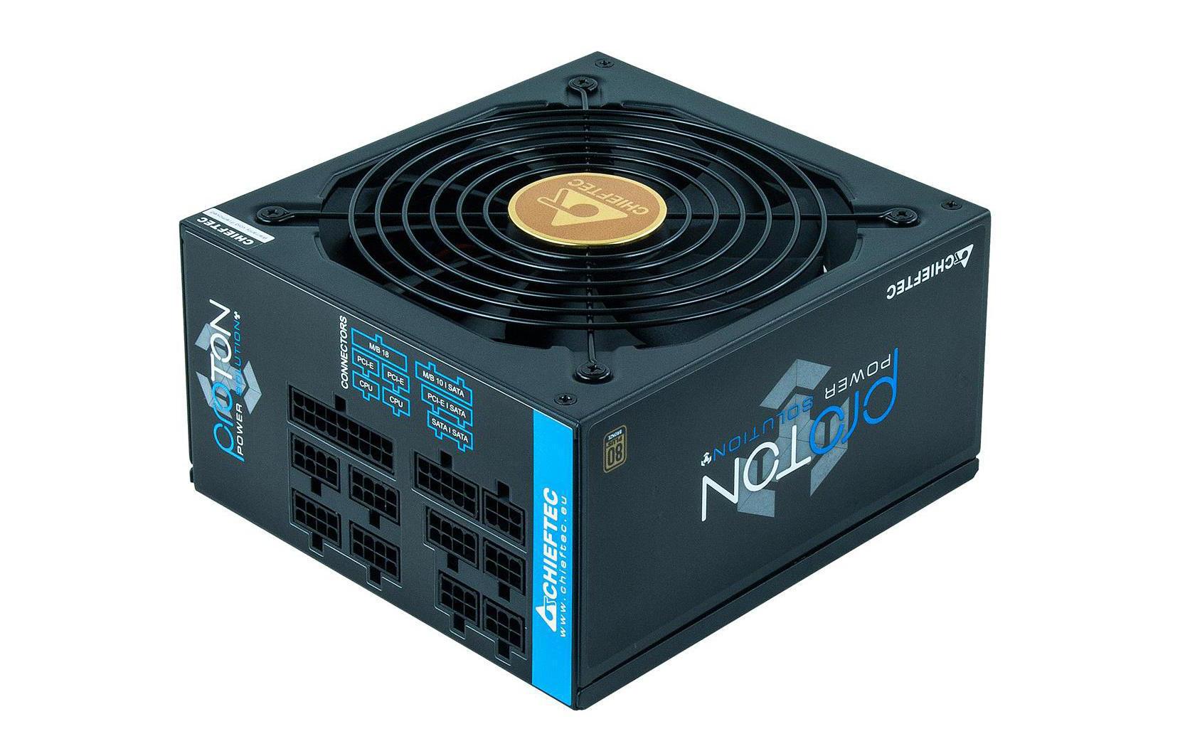 Netzteil Chieftec, BDF-1000C, 1000W,modular 1x14cm Lüfter, aktive PFC, ATX2.3, silent
