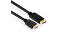 PureInstall, Adapterkabel DP/HDMI, 5.00m vergoldete Stecker